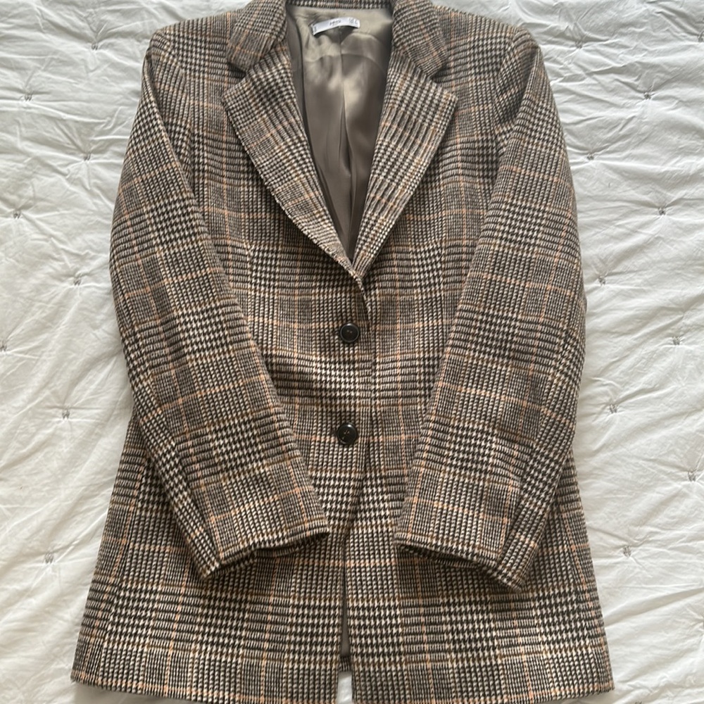 MNG Plaid blazer, fully lined